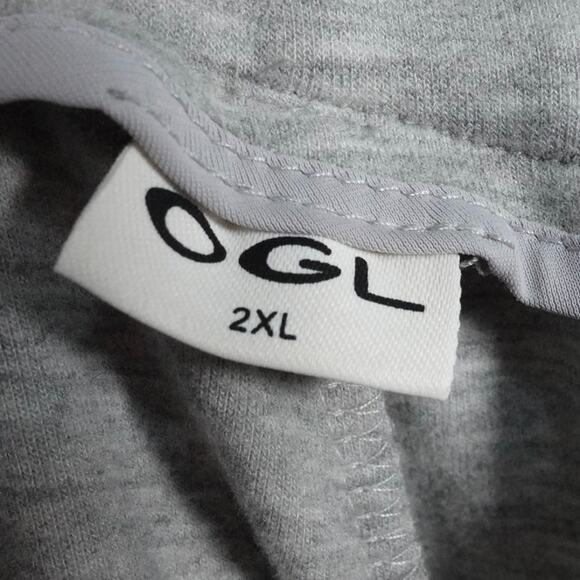 New OGL High Waisted Pull On Pant Heather Gray FuzzLuxe Soft Plus 2x 1273-X - Picture 8 of 9